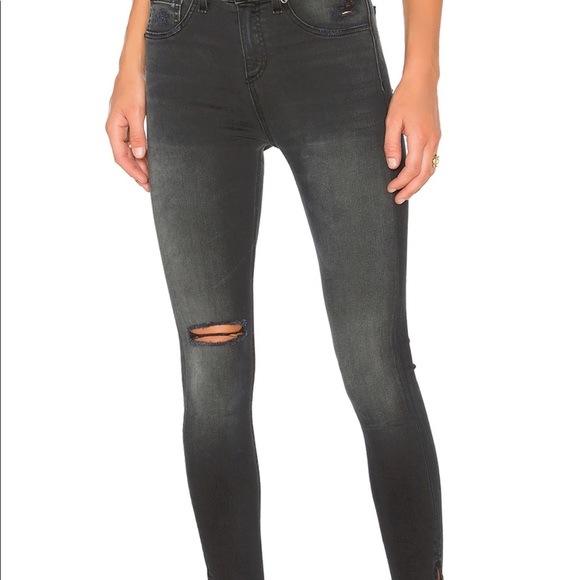 Rag & Bone 10 Inch Capri Crop in Steele - Picture 2 of 5